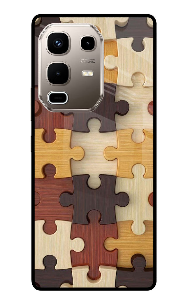Wooden Puzzle Infinix Note 50s 5G Plus Metal Case Back Cover by Casekaro