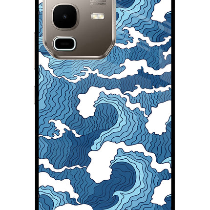 Blue Waves Infinix Note 50s 5G Plus Metal Case Back Cover by Casekaro