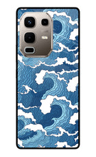Blue Waves Infinix Note 50s 5G Plus Metal Case Back Cover by Casekaro