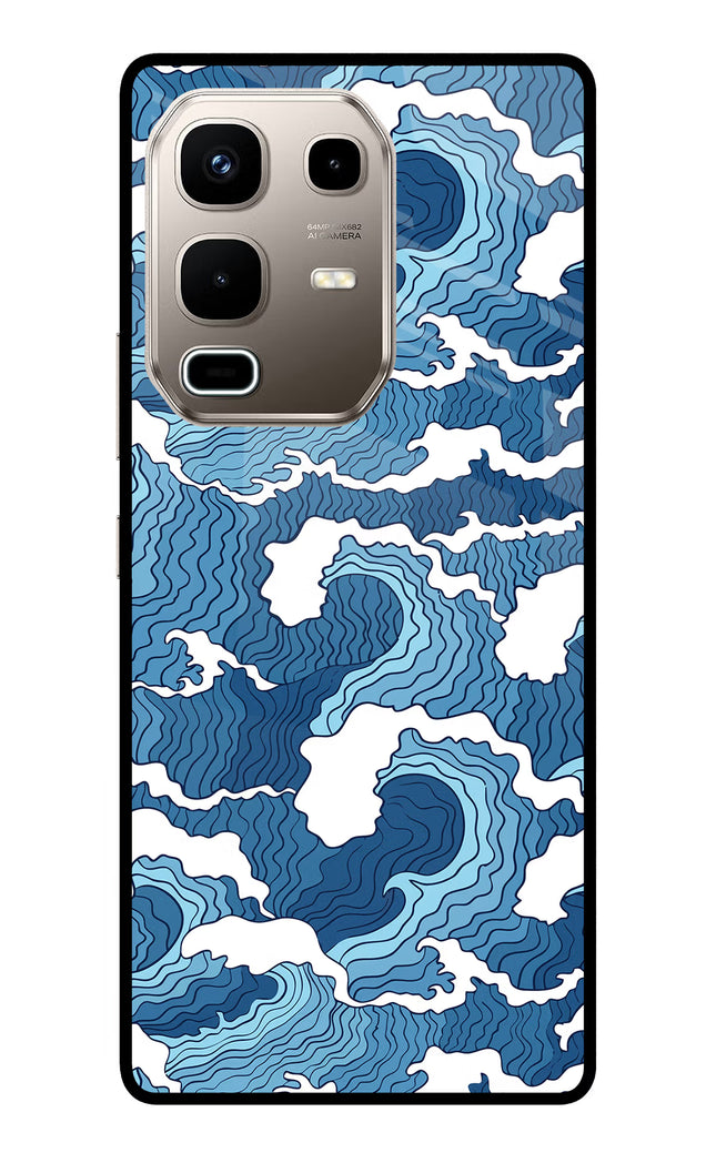 Blue Waves Infinix Note 50s 5G Plus Metal Case Back Cover by Casekaro
