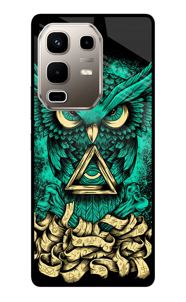 Green Owl Infinix Note 50s 5G Plus Metal Case Back Cover by Casekaro