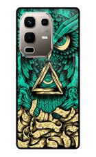 Green Owl Infinix Note 50s 5G Plus Metal Case Back Cover by Casekaro