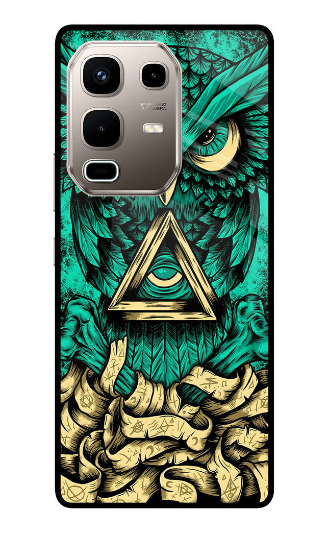 Green Owl Infinix Note 50s 5G Plus Metal Case Back Cover by Casekaro