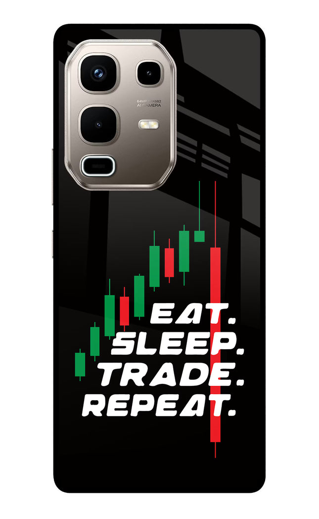 Eat Sleep Trade Repeat Infinix Note 50s 5G Plus Metal Case Back Cover by Casekaro