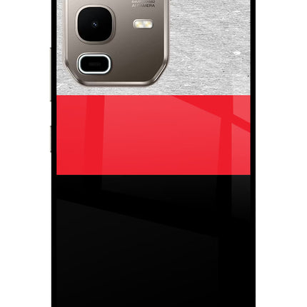 Tri Color Pattern Infinix Note 50s 5G Plus Metal Case Back Cover by Casekaro