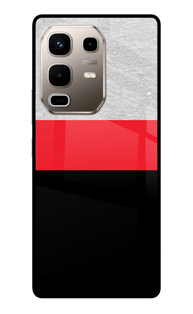 Tri Color Pattern Infinix Note 50s 5G Plus Metal Case Back Cover by Casekaro