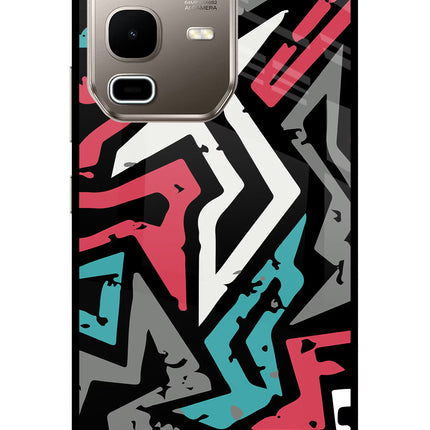 Geometric Graffiti Infinix Note 50s 5G Plus Metal Case Back Cover by Casekaro