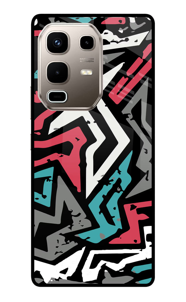Geometric Graffiti Infinix Note 50s 5G Plus Metal Case Back Cover by Casekaro