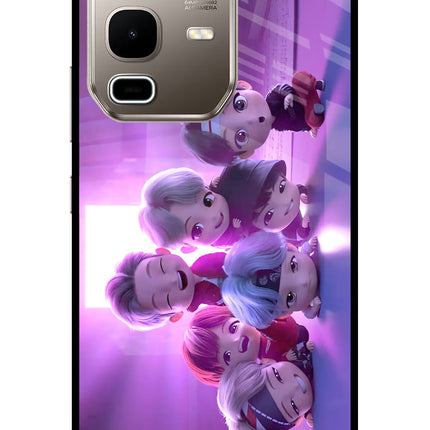BTS Chibi Infinix Note 50s 5G Plus Metal Case Back Cover by Casekaro