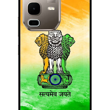 Satyamev Jayate Flag Infinix Note 50s 5G Plus Metal Case Back Cover by Casekaro