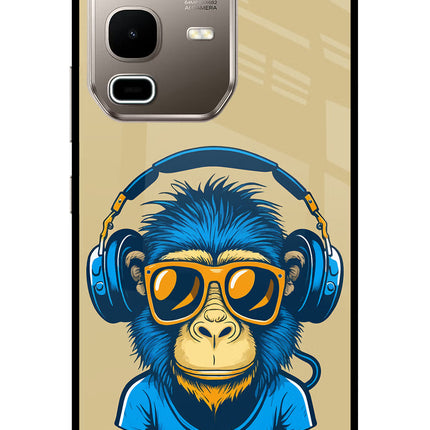 Monkey Headphone Infinix Note 50s 5G Plus Metal Case Back Cover by Casekaro
