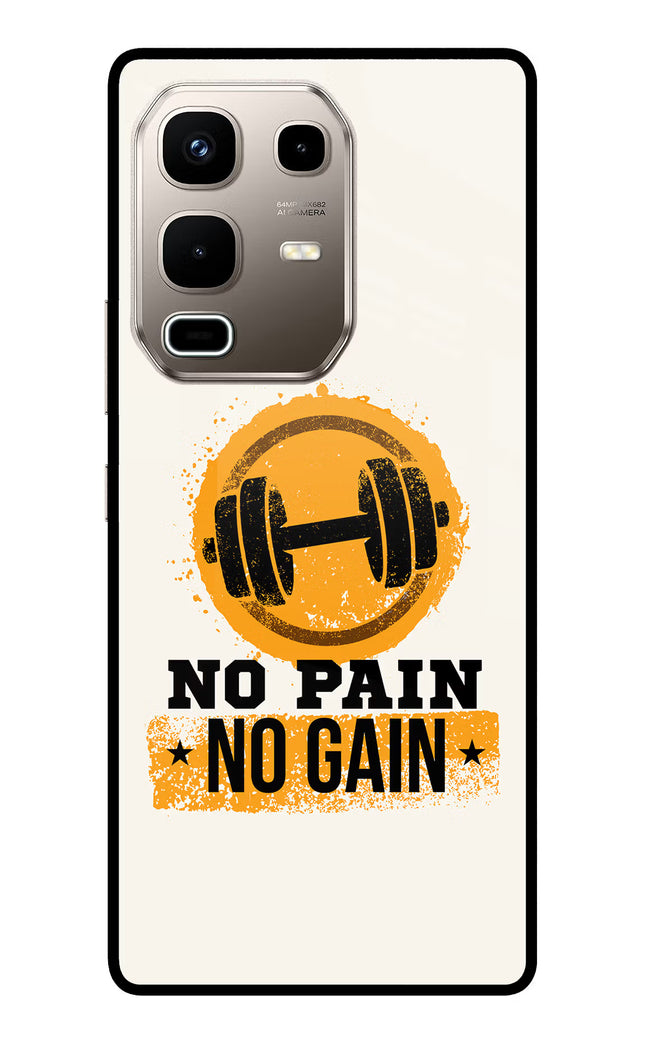 No Pain No Gain Infinix Note 50s 5G Plus Metal Case Back Cover by Casekaro