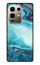 Blue Glitter Marble Infinix Note 50s 5G Plus Metal Case Back Cover by Casekaro