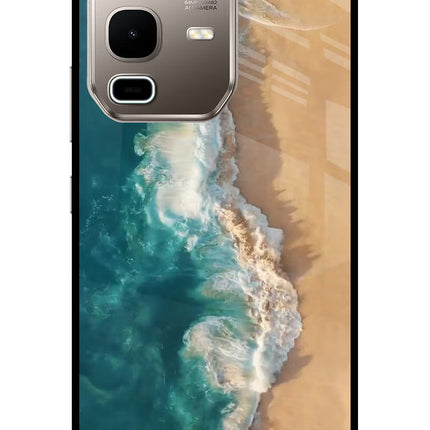Ocean Beach Infinix Note 50s 5G Plus Metal Case Back Cover by Casekaro