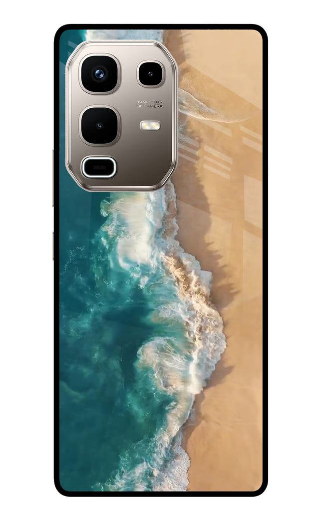 Ocean Beach Infinix Note 50s 5G Plus Metal Case Back Cover by Casekaro