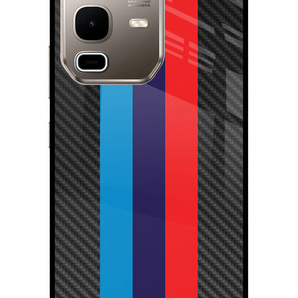 BMW Stripes Pattern Infinix Note 50s 5G Plus Metal Case Back Cover by Casekaro