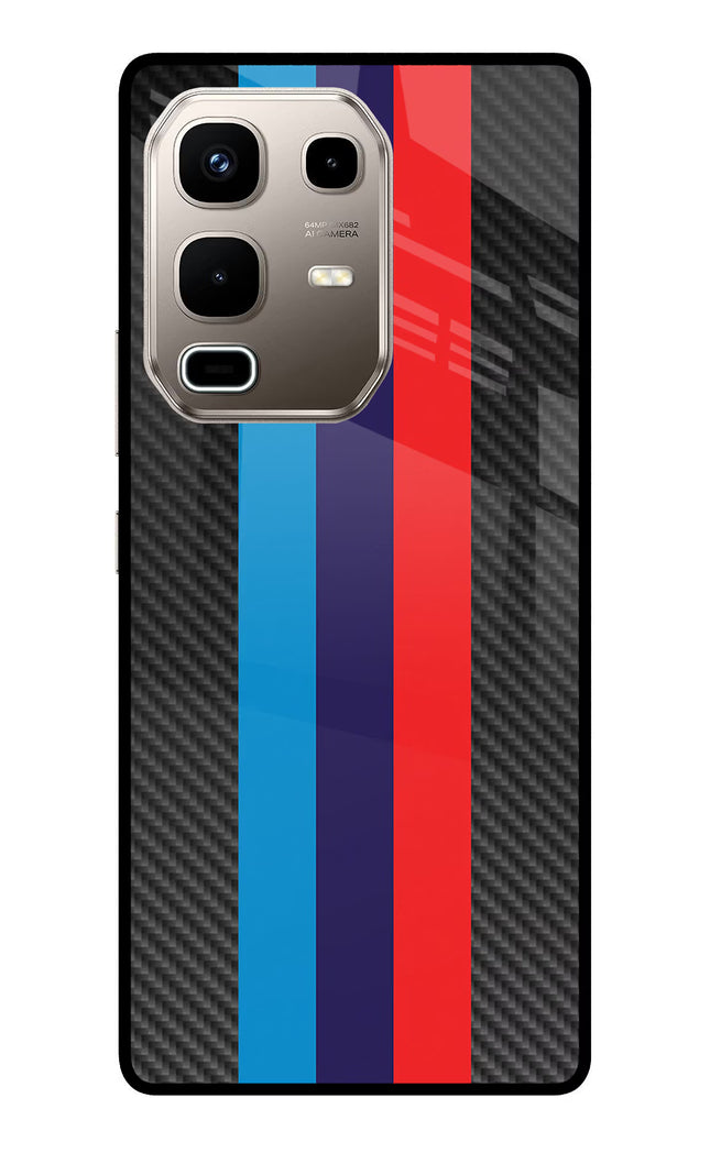 BMW Stripes Pattern Infinix Note 50s 5G Plus Metal Case Back Cover by Casekaro