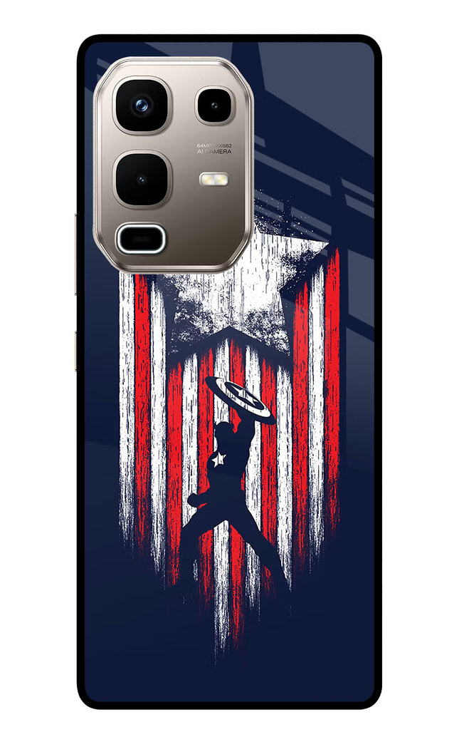 Captain America Marvel Art Infinix Note 50s 5G Plus Metal Case Back Cover by Casekaro