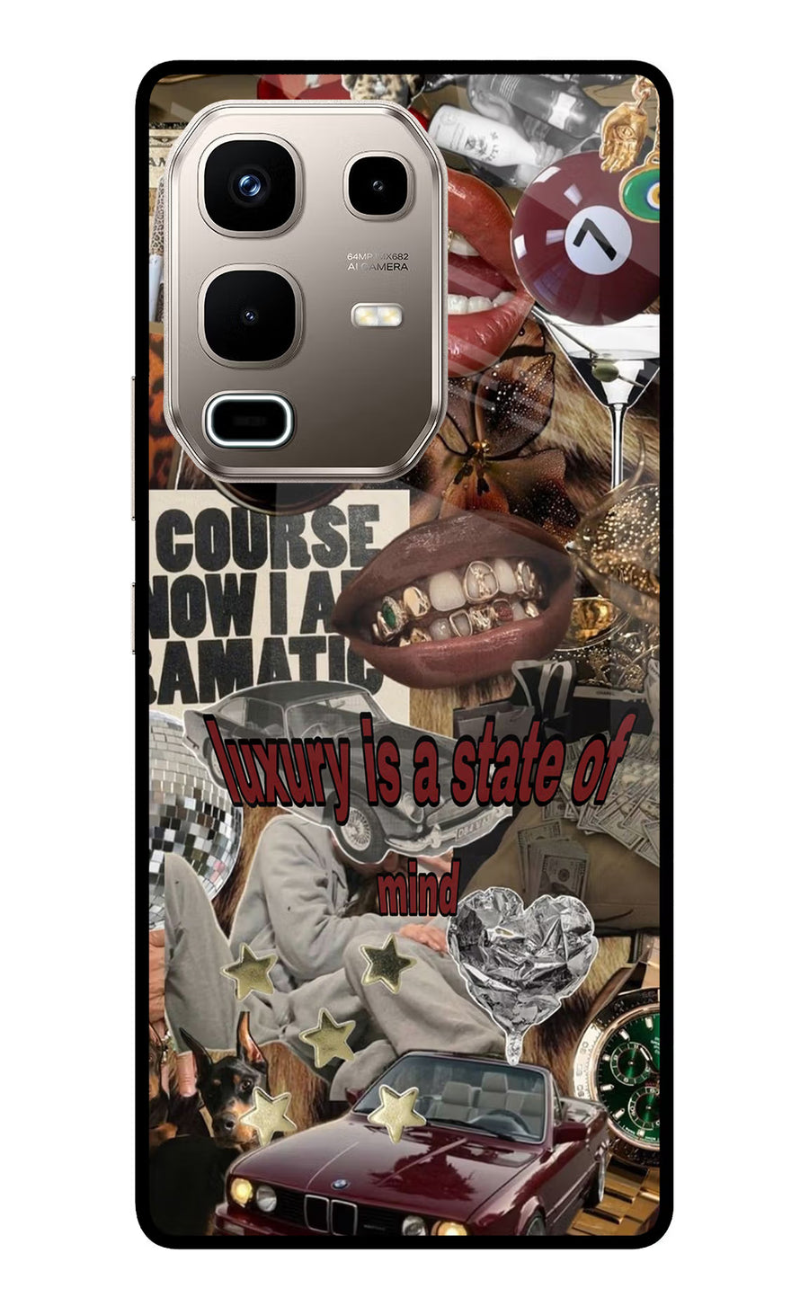 Luxury Infinix Note 50s 5G Plus Back Cover, Metal case