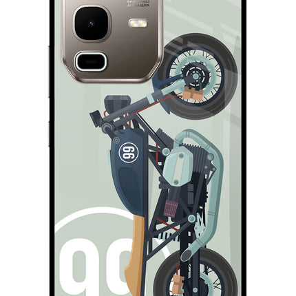 Classic Cafe Racer 99 Infinix Note 50s 5G Plus Metal Case Back Cover by Casekaro