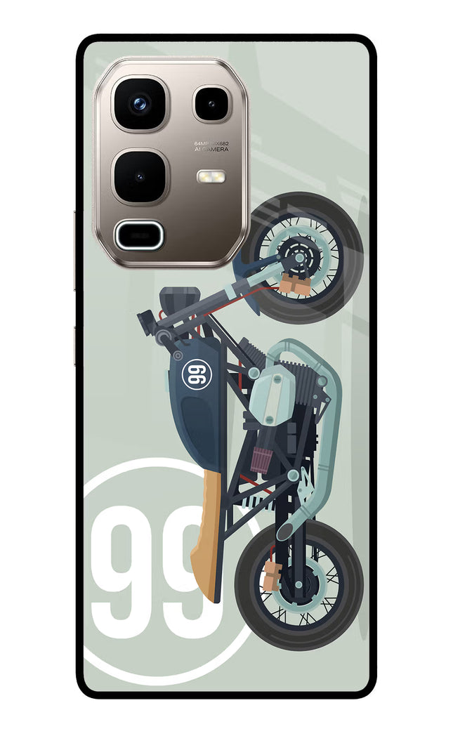 Classic Cafe Racer 99 Infinix Note 50s 5G Plus Metal Case Back Cover by Casekaro