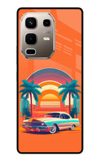 Palm Drive 80s Infinix Note 50s 5G Plus Metal Case Back Cover by Casekaro