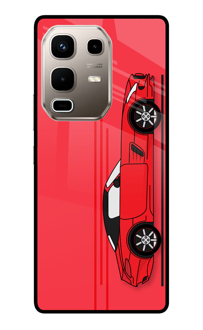 Red Velocity Infinix Note 50s 5G Plus Metal Case Back Cover by Casekaro