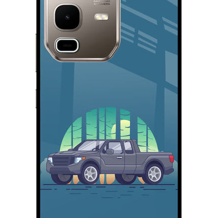 Retro Garage Vibe Infinix Note 50s 5G Plus Metal Case Back Cover by Casekaro