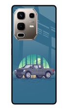 Retro Garage Vibe Infinix Note 50s 5G Plus Metal Case Back Cover by Casekaro