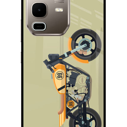 Vertical Speedster Infinix Note 50s 5G Plus Metal Case Back Cover by Casekaro