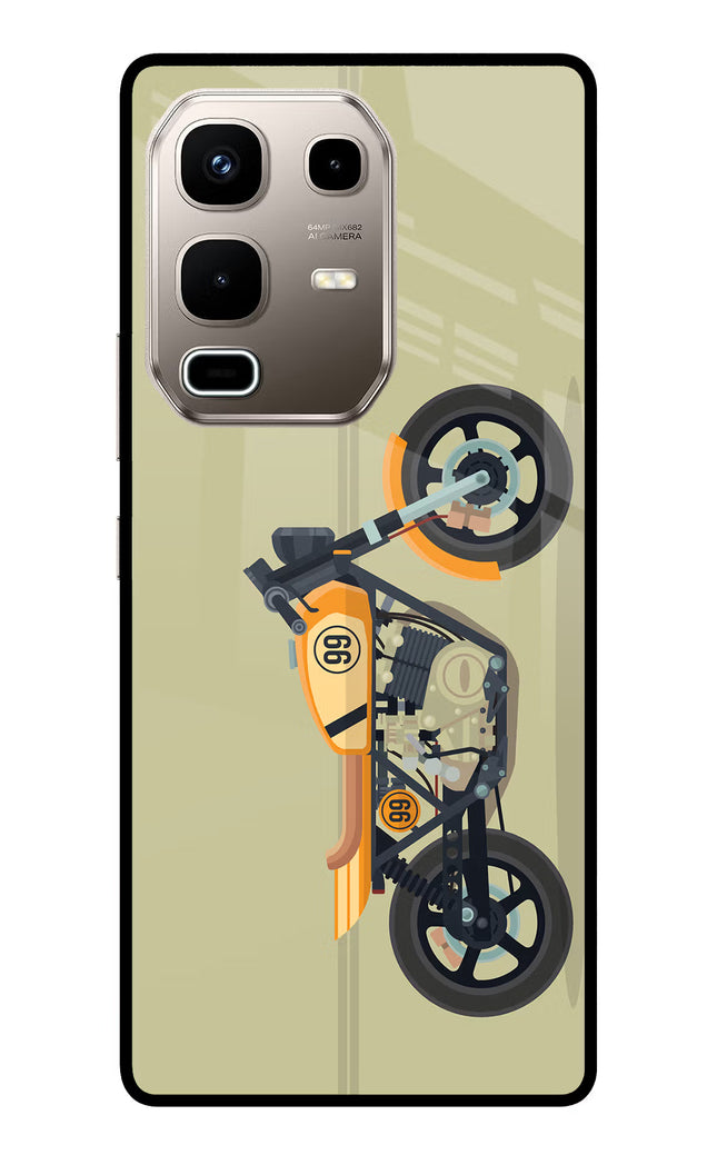 Vertical Speedster Infinix Note 50s 5G Plus Metal Case Back Cover by Casekaro