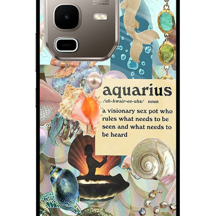 Aquarius Zodiac Infinix Note 50s 5G Plus Metal Case Back Cover by Casekaro