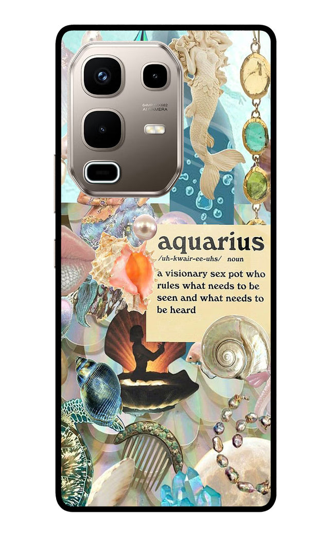 Aquarius Zodiac Infinix Note 50s 5G Plus Metal Case Back Cover by Casekaro