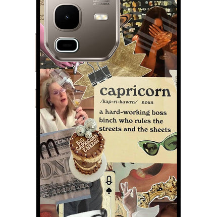Capricorn Zodiac Infinix Note 50s 5G Plus Metal Case Back Cover by Casekaro