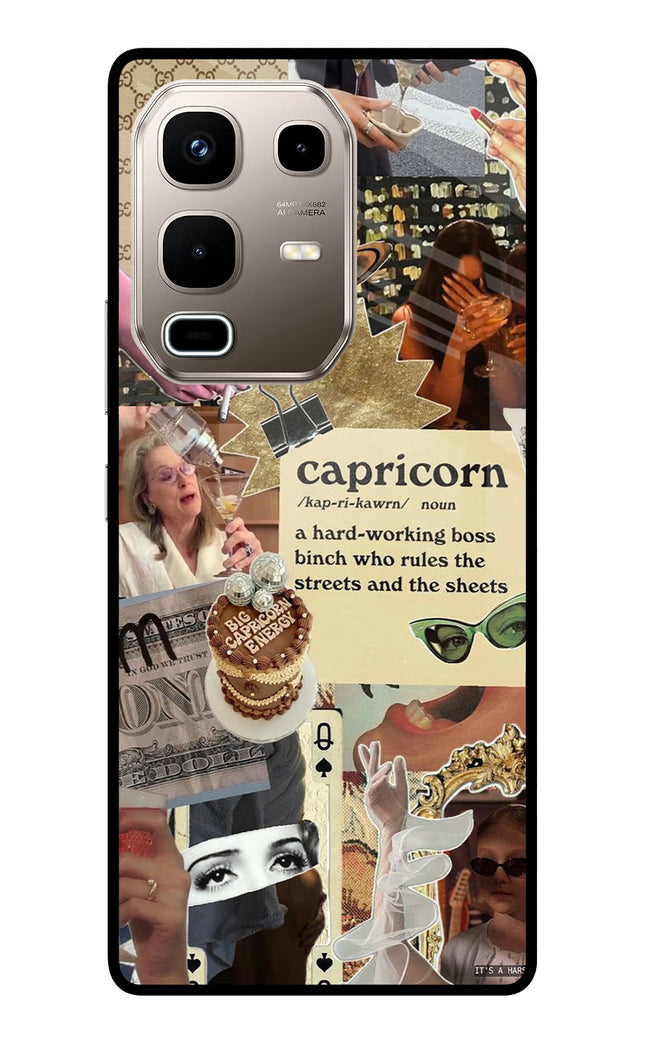Capricorn Zodiac Infinix Note 50s 5G Plus Metal Case Back Cover by Casekaro