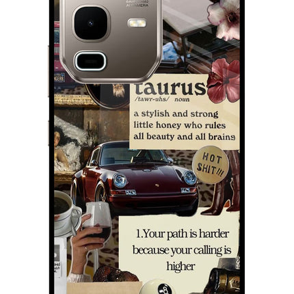 Taurus Zodiac Infinix Note 50s 5G Plus Metal Case Back Cover by Casekaro