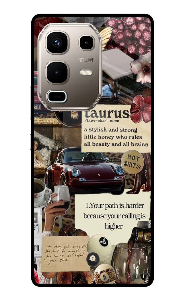 Taurus Zodiac Infinix Note 50s 5G Plus Metal Case Back Cover by Casekaro