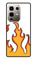 Fired Up – White Infinix Note 50s 5G Plus Metal Case Back Cover by Casekaro