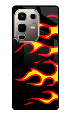 Side Sweep Flames Infinix Note 50s 5G Plus Metal Case Back Cover by Casekaro