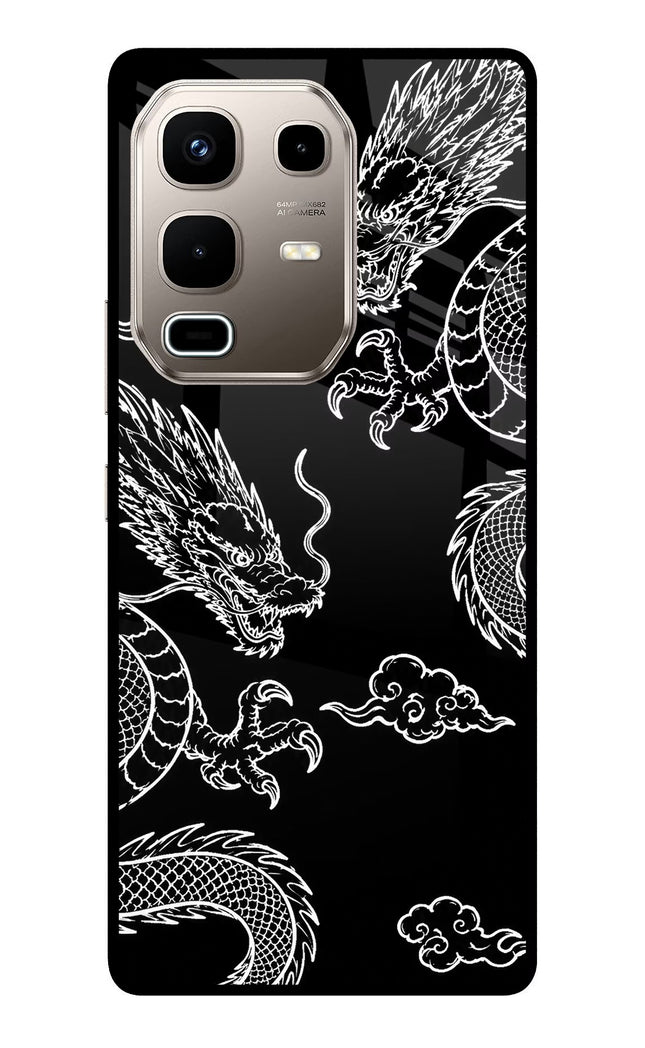 Twin Dragons Infinix Note 50s 5G Plus Metal Case Back Cover by Casekaro