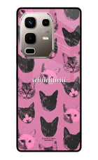 Pink Cats Infinix Note 50s 5G Plus Metal Case Back Cover by Casekaro