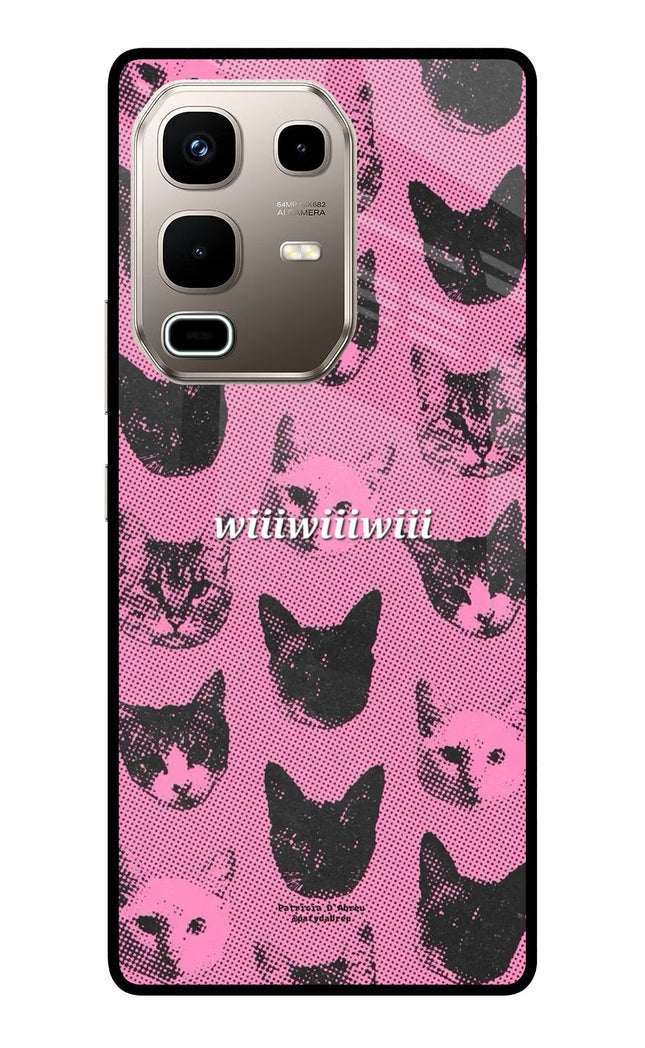 Pink Cats Infinix Note 50s 5G Plus Metal Case Back Cover by Casekaro