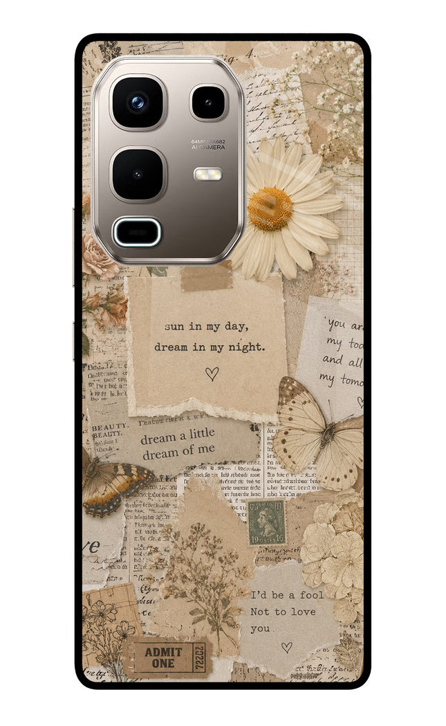 Vintage case Infinix Note 50s 5G Plus Metal Case Back Cover by Casekaro