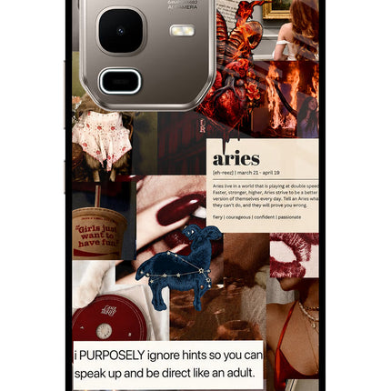 Zodiac Aries Infinix Note 50s 5G Plus Metal Case Back Cover by Casekaro