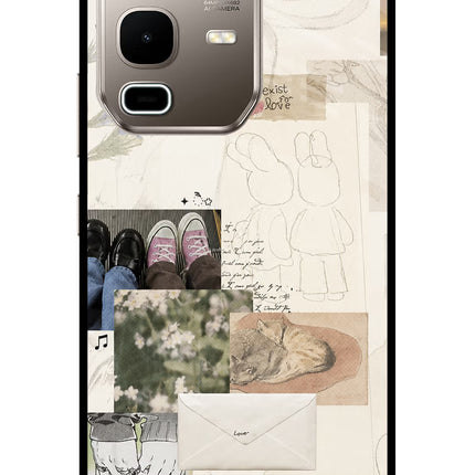 Soft Aesthetic Infinix Note 50s 5G Plus Metal Case Back Cover by Casekaro