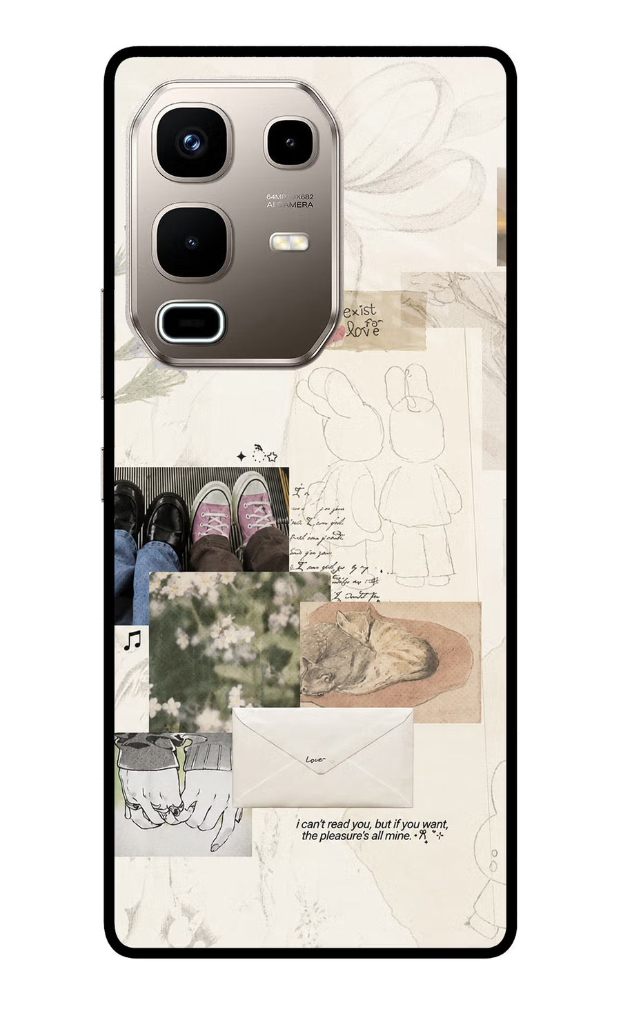 Soft Aesthetic Infinix Note 50s 5G Plus Back Cover, Metal case