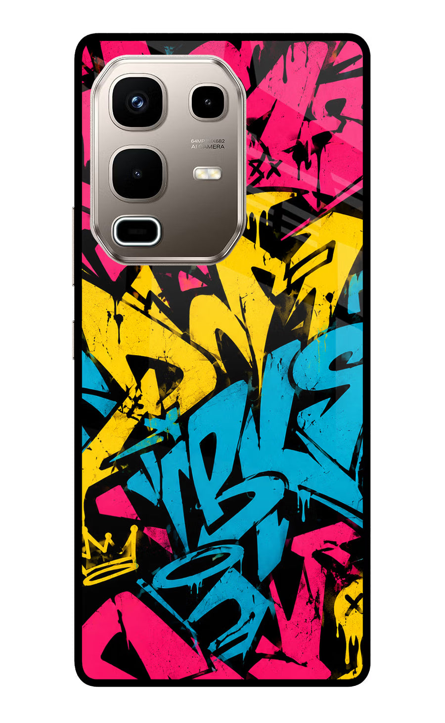 Graffiti Vibe Infinix Note 50s 5G Plus Back Cover, Metal case