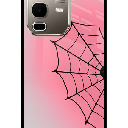 Pink Web Infinix Note 50s 5G Plus Metal Case Back Cover by Casekaro