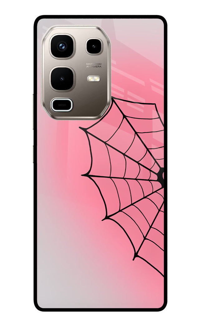 Pink Web Infinix Note 50s 5G Plus Metal Case Back Cover by Casekaro
