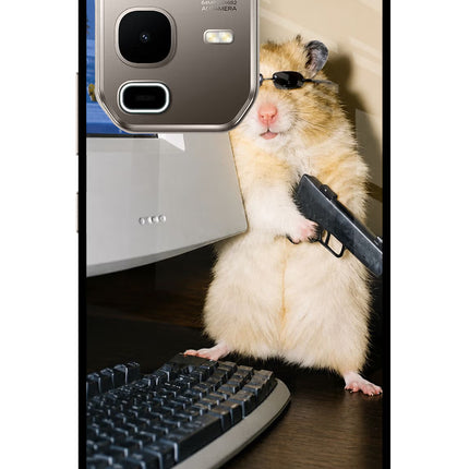 Hacker Hamster Infinix Note 50s 5G Plus Metal Case Back Cover by Casekaro